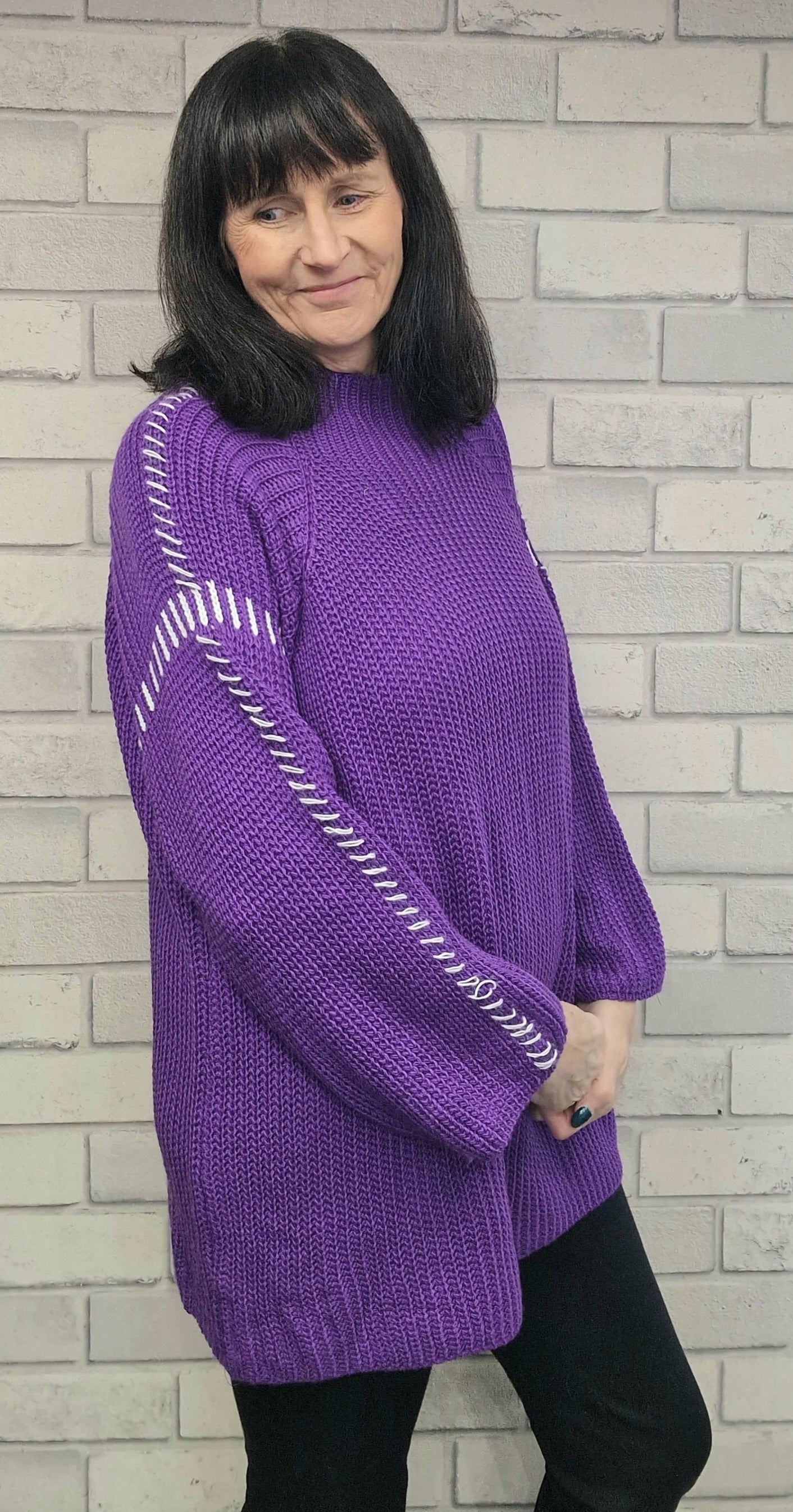 Teri Long Sleeve Stich Jumper - Couture Boutique
