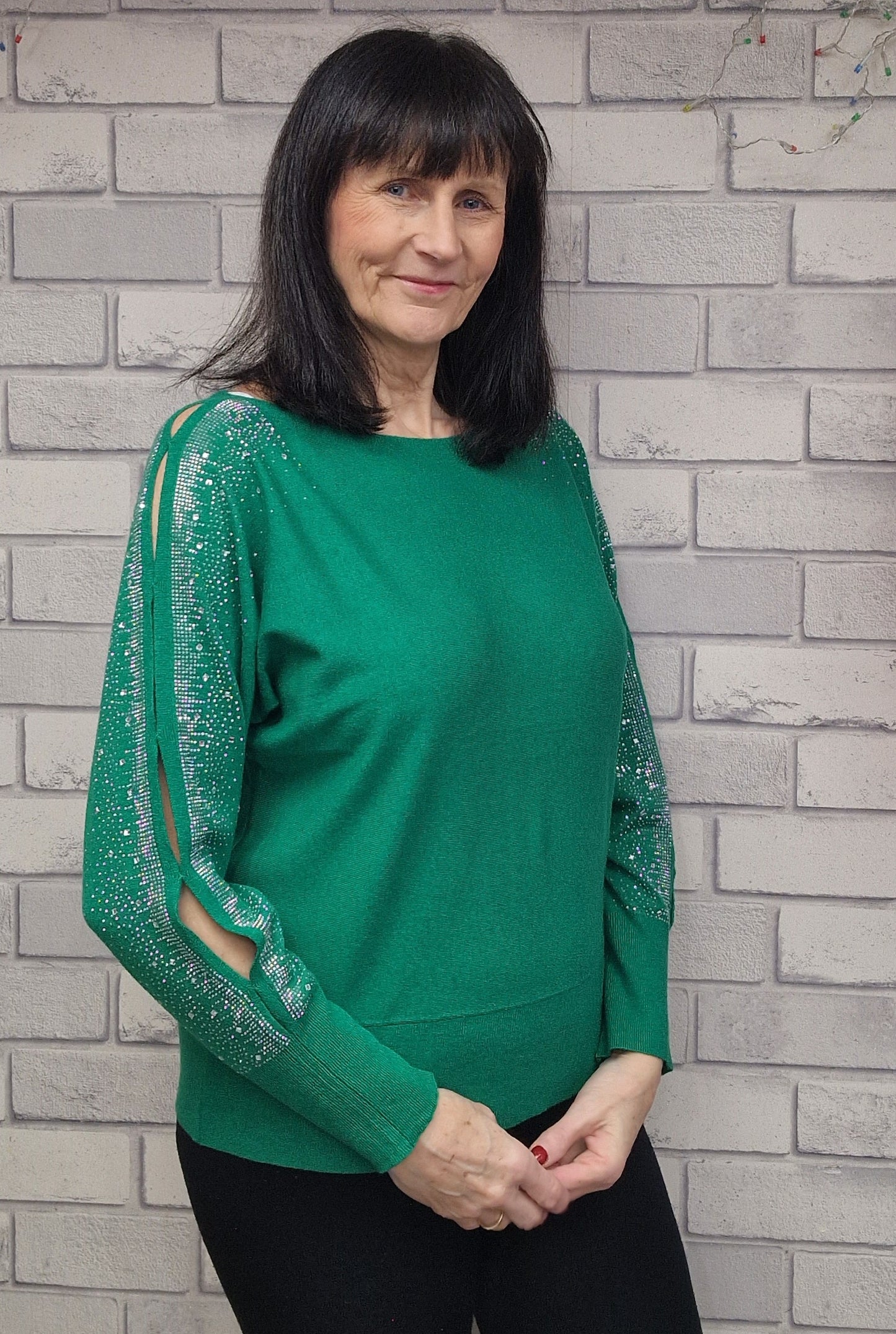 Leona Sparkle Sleeve Jumper