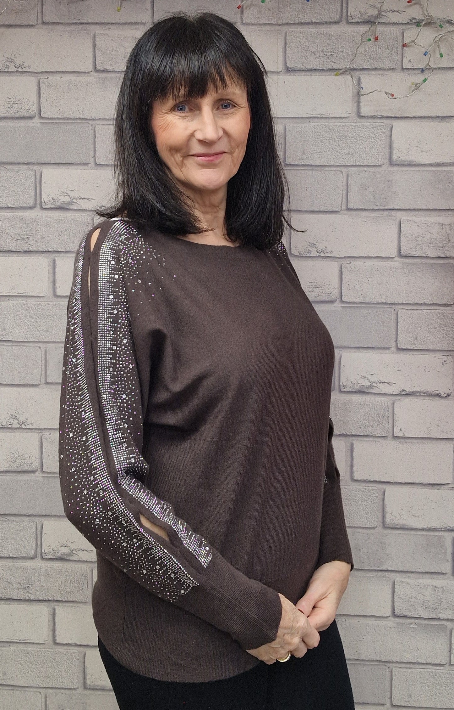Leona Sparkle Sleeve Jumper