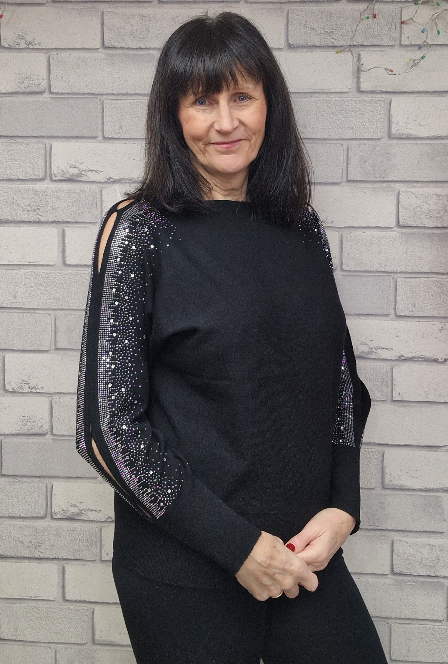 Leona Sparkle Sleeve Jumper - Couture Boutique