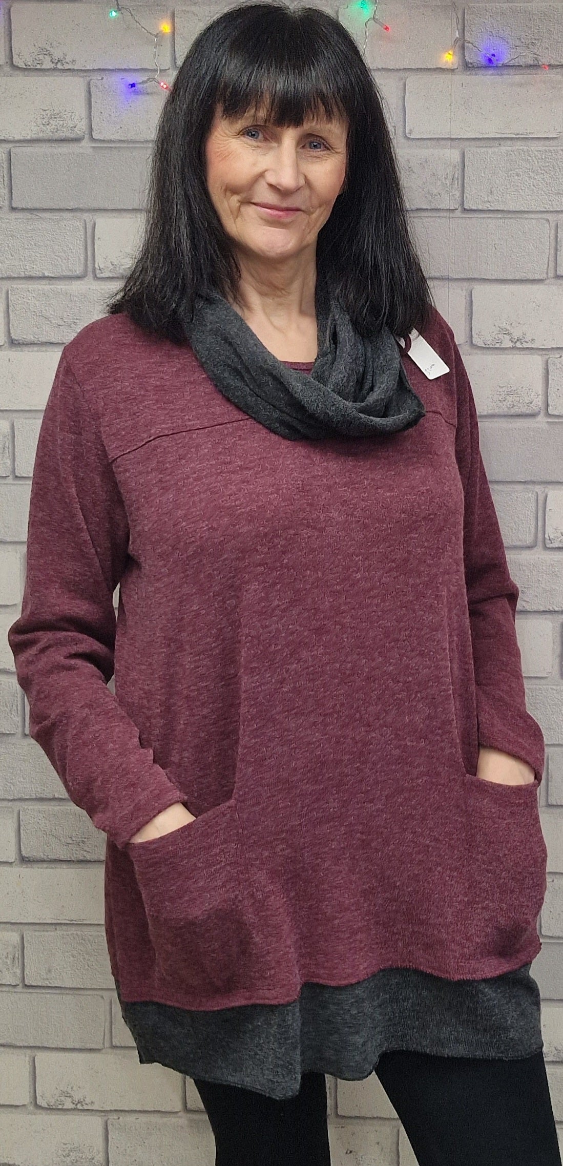 Hazel Double Pocket Snood Jumper