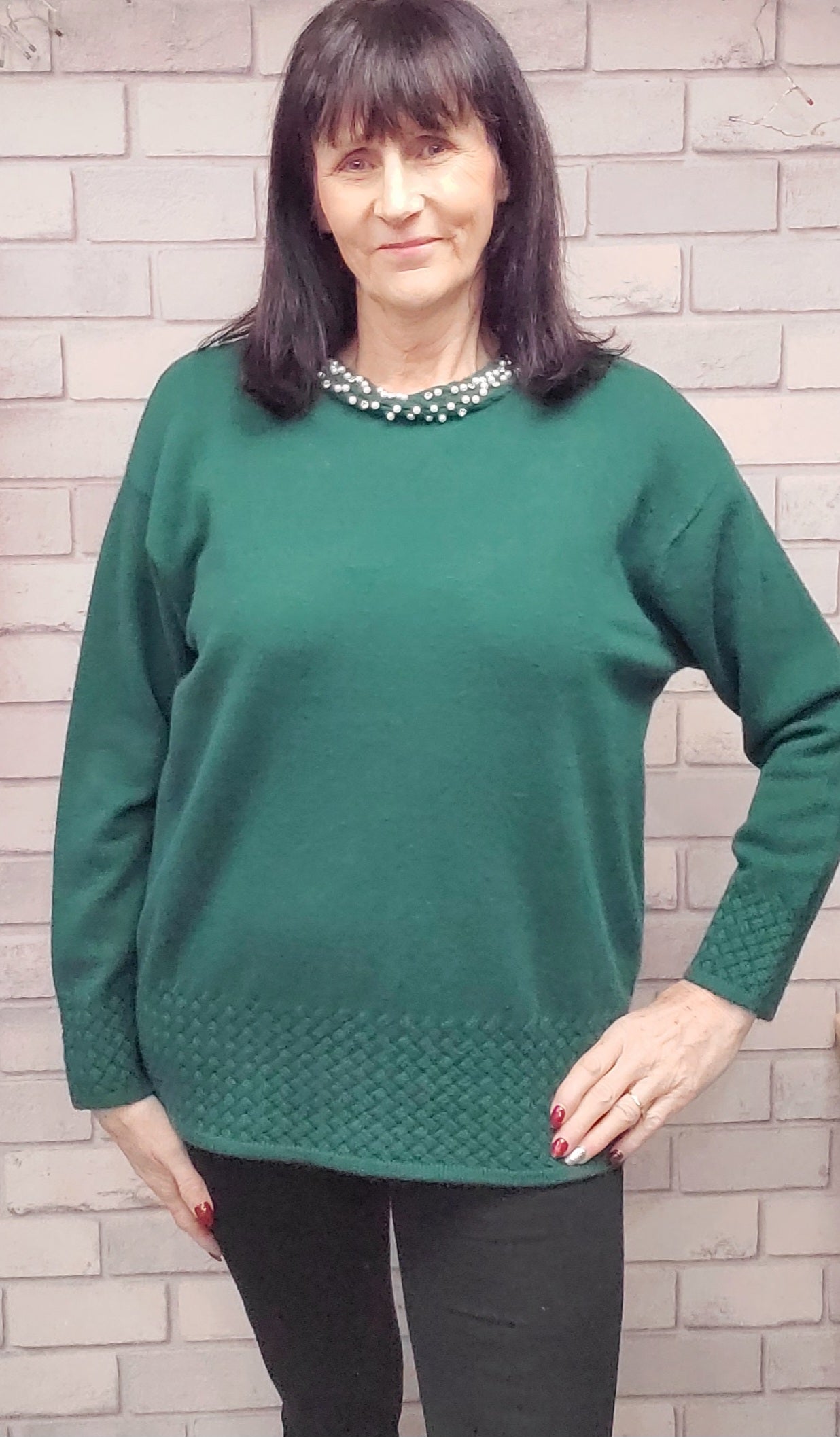 Luna Pearl Soft Knit Jumper - Couture Boutique