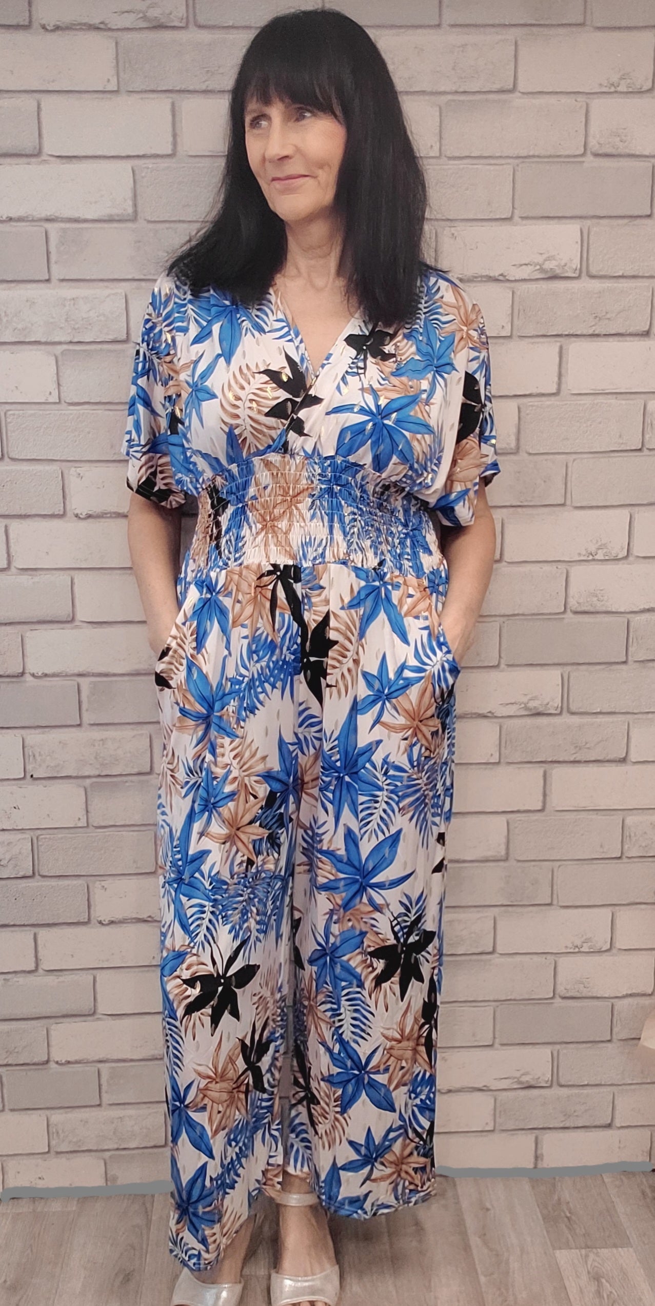 Carla Floral Print Jumpsuit