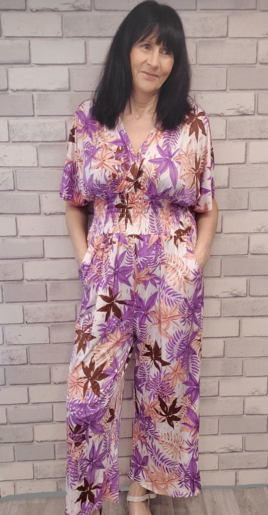 Carla Floral Print Jumpsuit