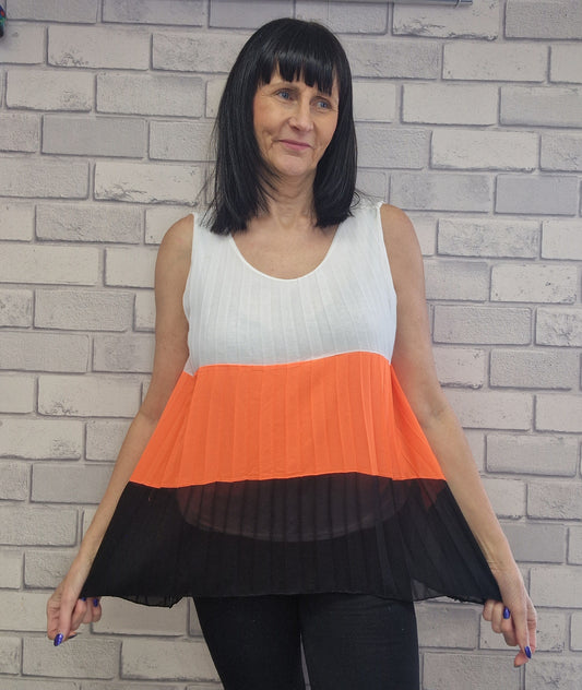Carly Multi Coloured  Vest Top