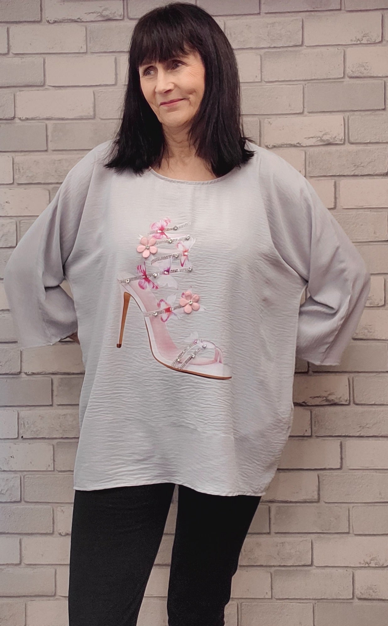 Suzie Shoe Print Top