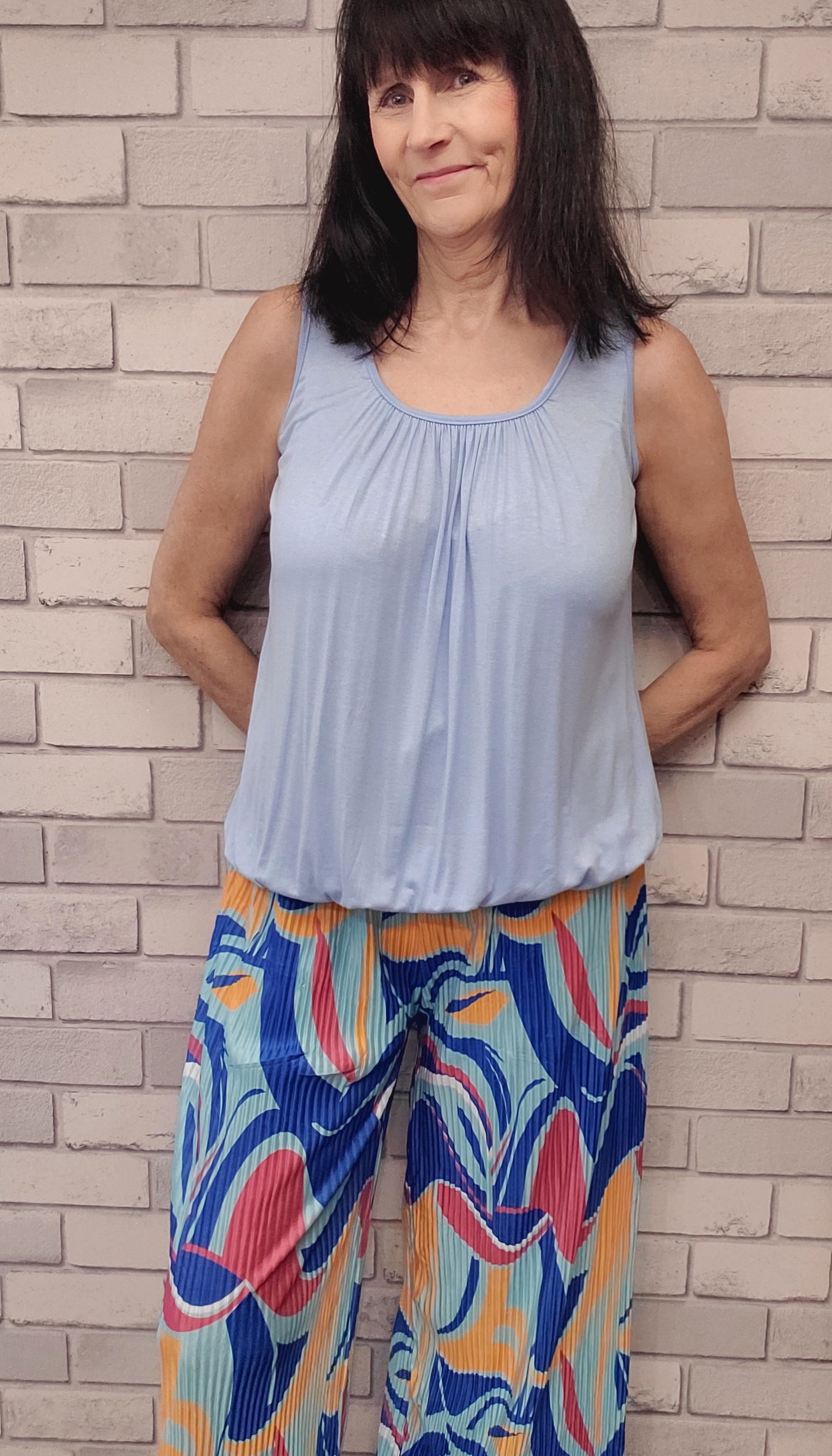 Ingrid Plain Loose Fit  Vest Tops