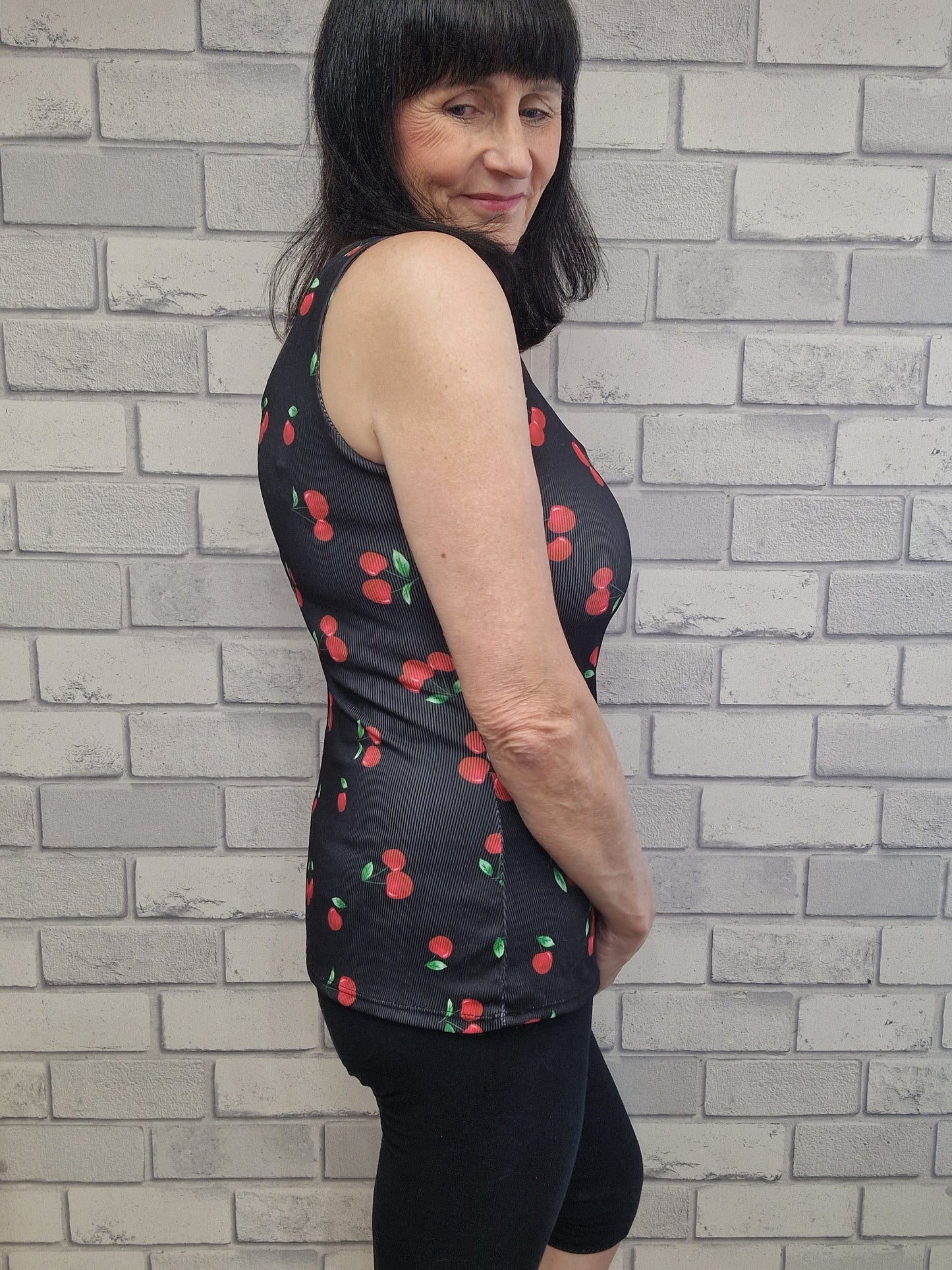 Casey Cherry Vest Top