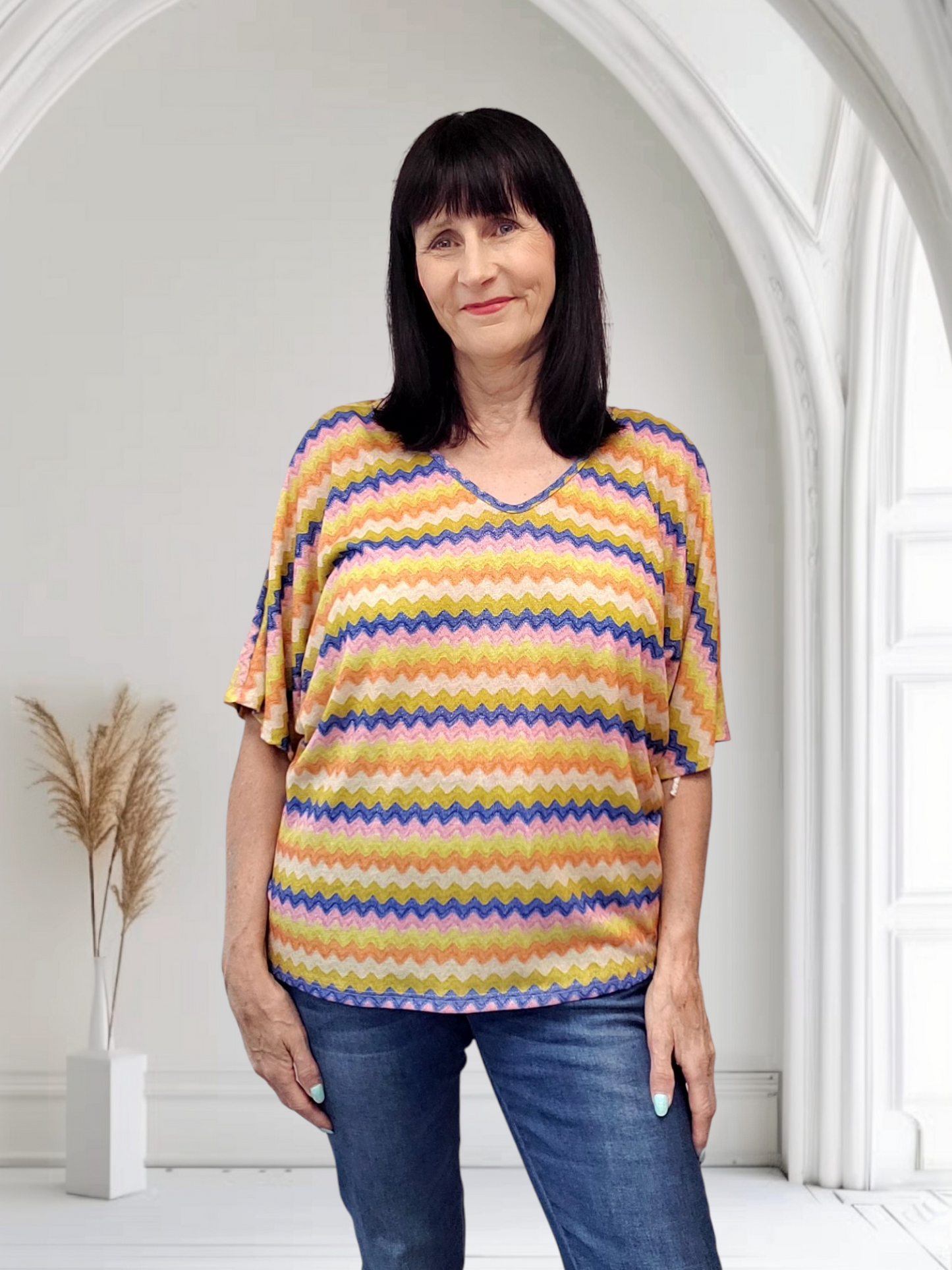 Bella Loose Fit Top Bow Back - Couture Boutique