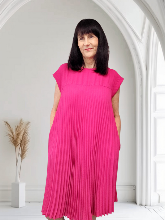 Piper Pleated  Dress  With  Pockets