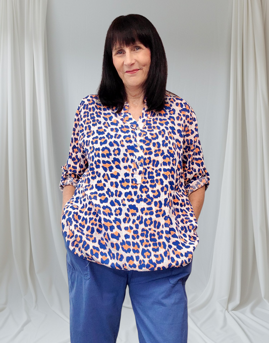 Polly Leopard  Print  Blouse