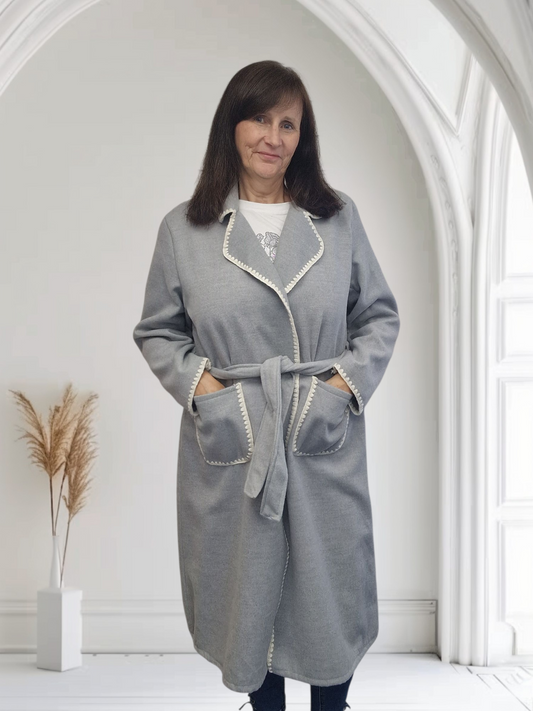 Ladies Coat With Stitch Detail