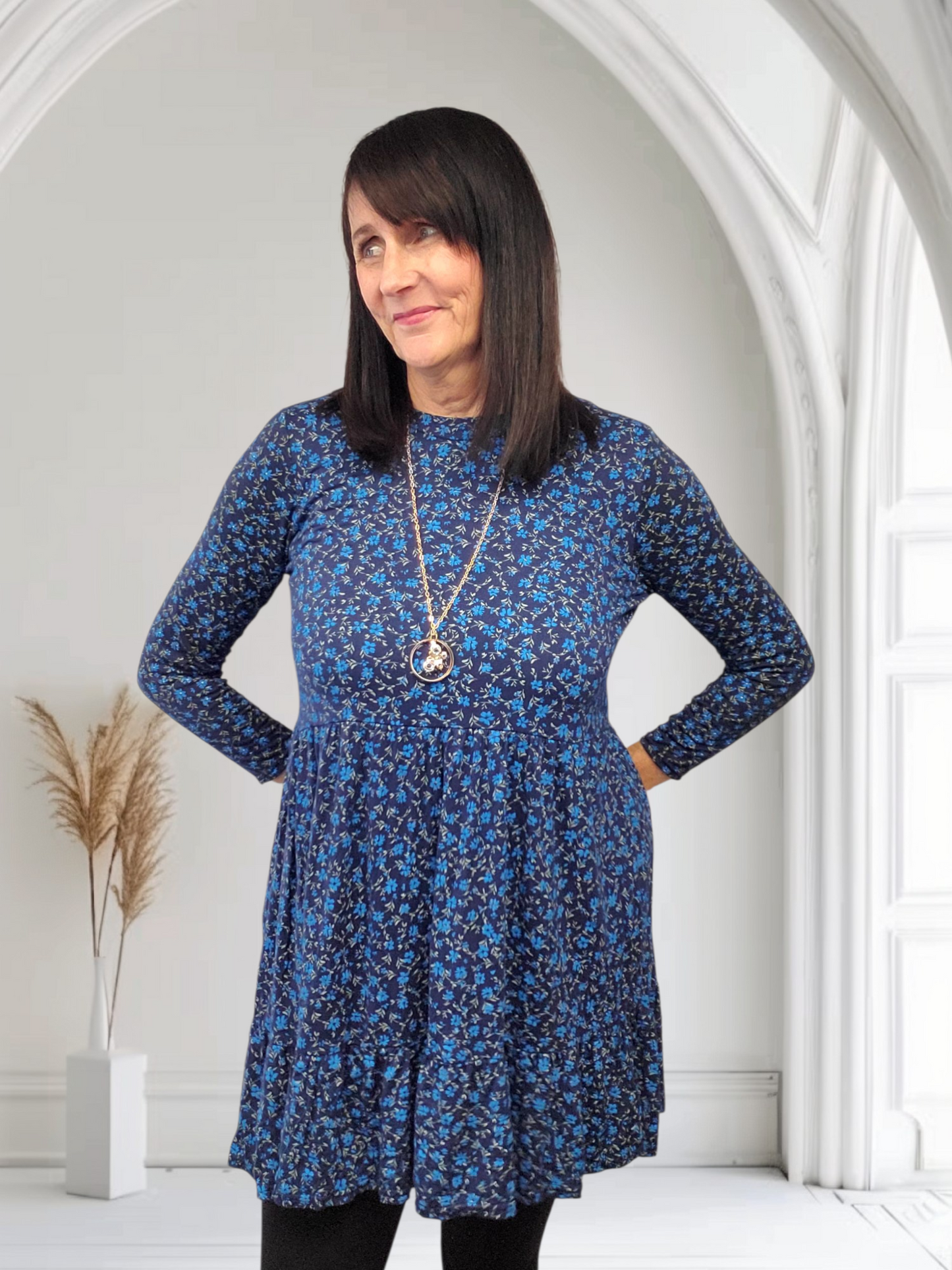 Tabbie Women’s Floral Midi Dress – Boho Chic Summer Style, 3 sizes - Couture Boutique