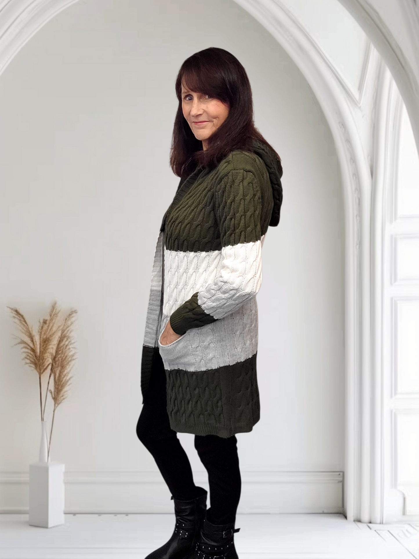 Kaza Cable Knit Cardigan