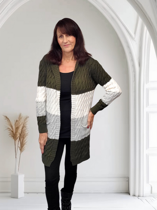 Kaza Cable Knit Cardigan