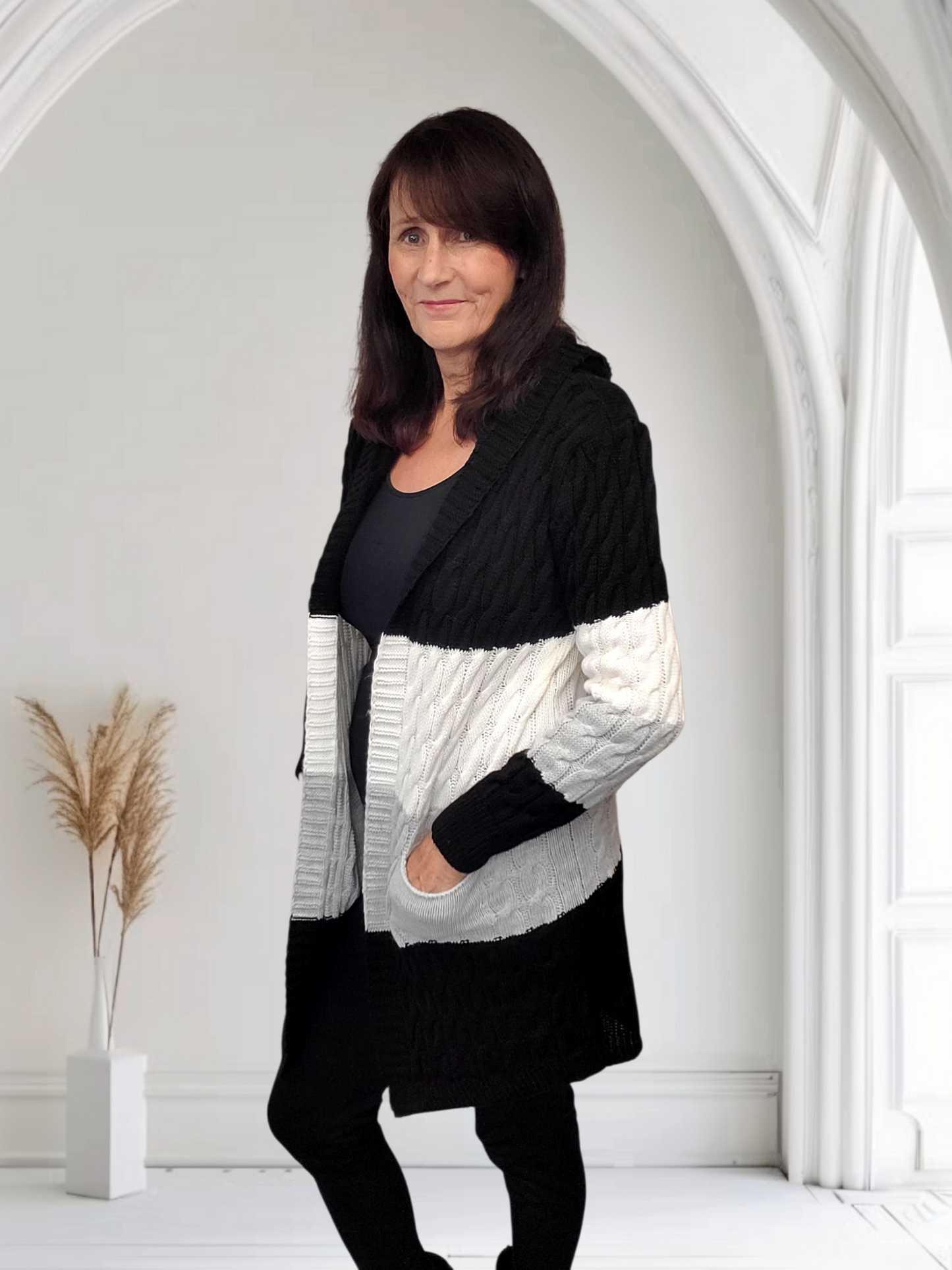 Kaza Cable Knit Cardigan