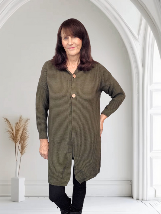 Kingsley Classic 3-Button Knit Cardigan