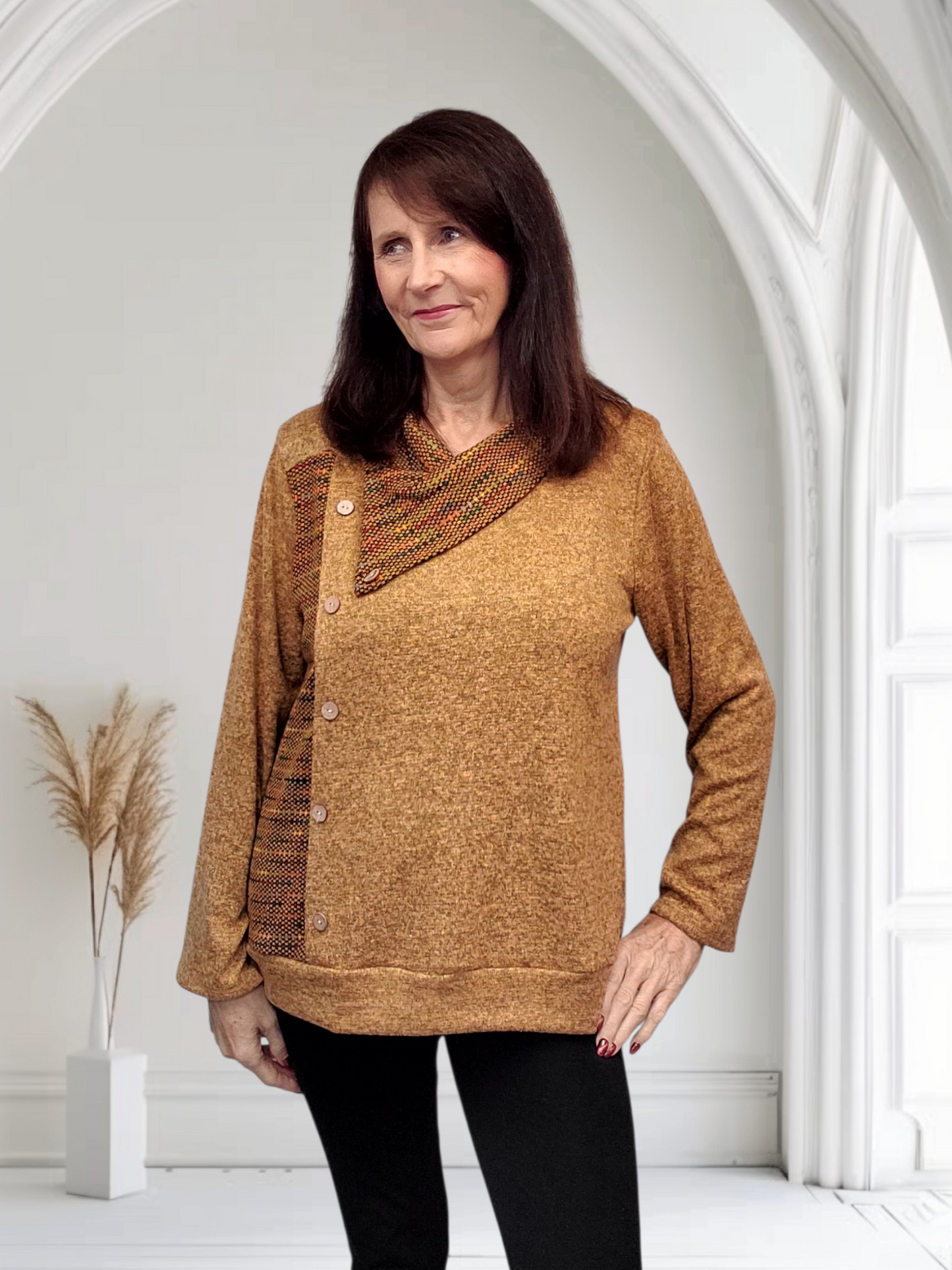 Katlin Colorburst Elegance  Ladies’ Multi-Tone Top, Onesize 12-20