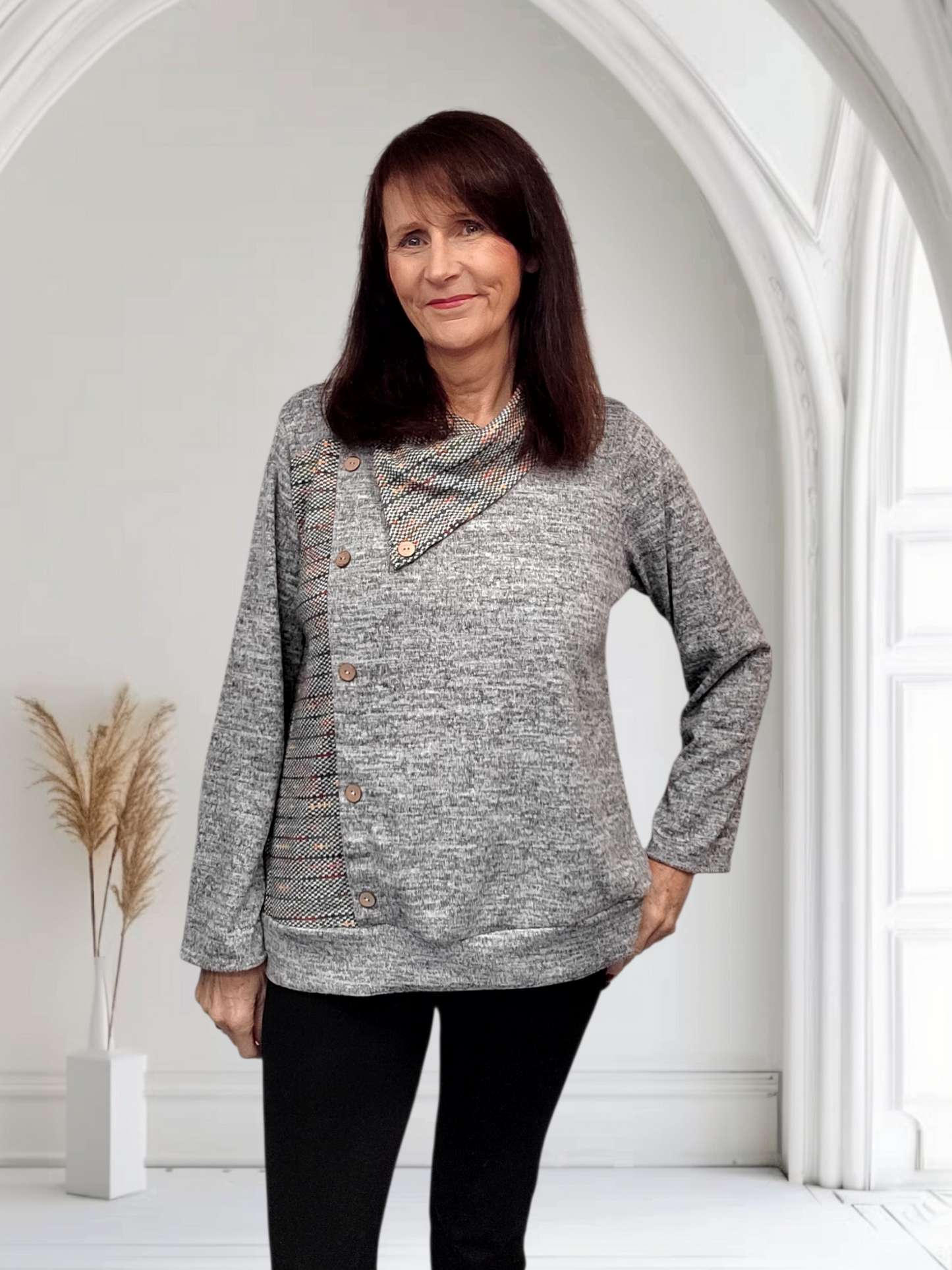 Katlin Colorburst Elegance  Ladies’ Multi-Tone Top, Onesize 12-20