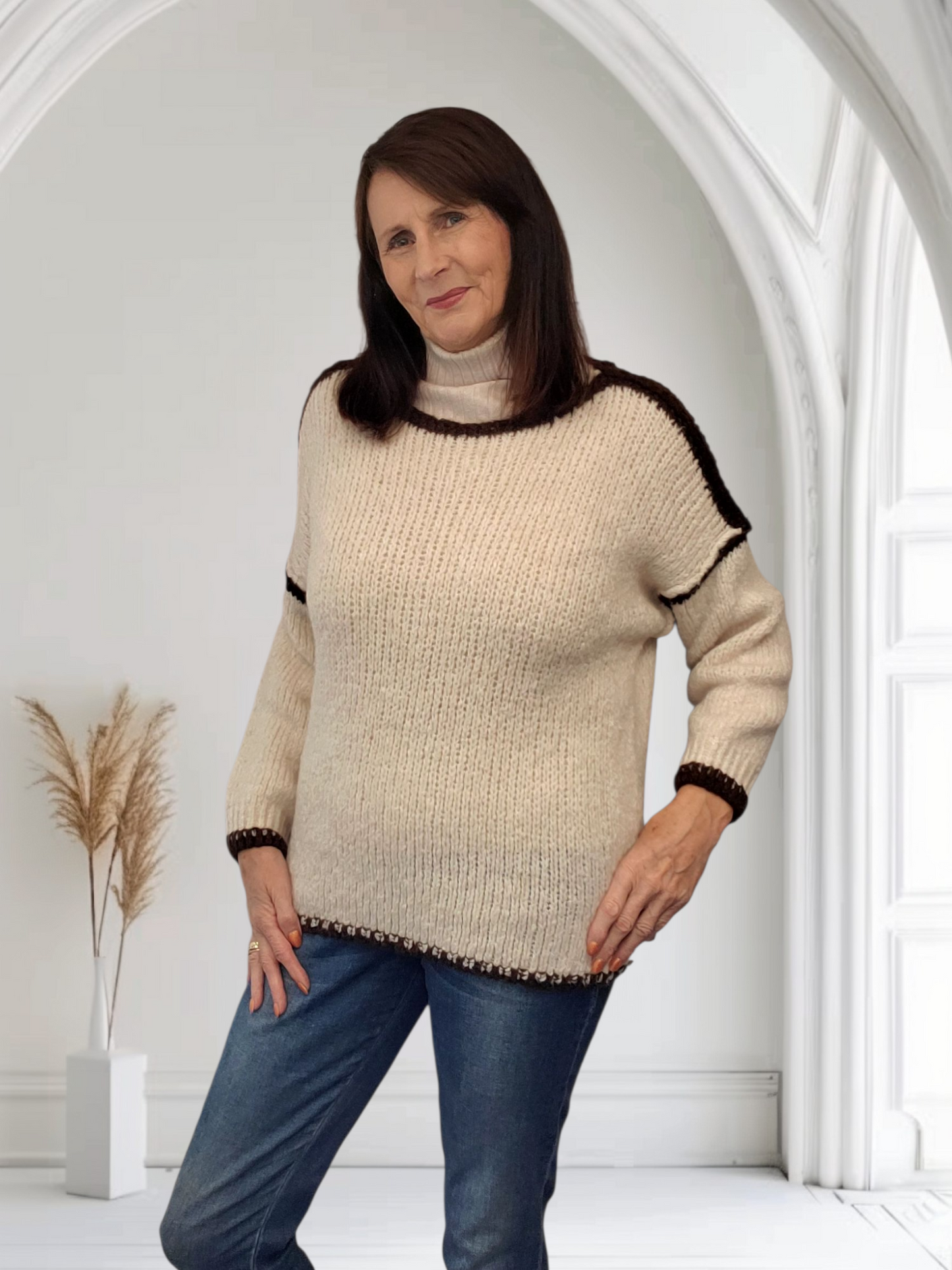 Wilma Women’s Soft Knit Jumper – Casual Everyday Sweater Size 12-20