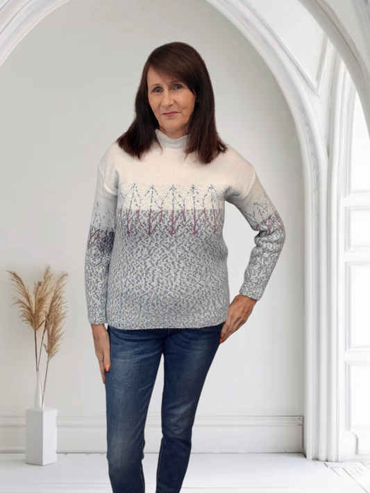 Dotty Women’s High Neck Jumper , 5 Colours  Onesize 12-16