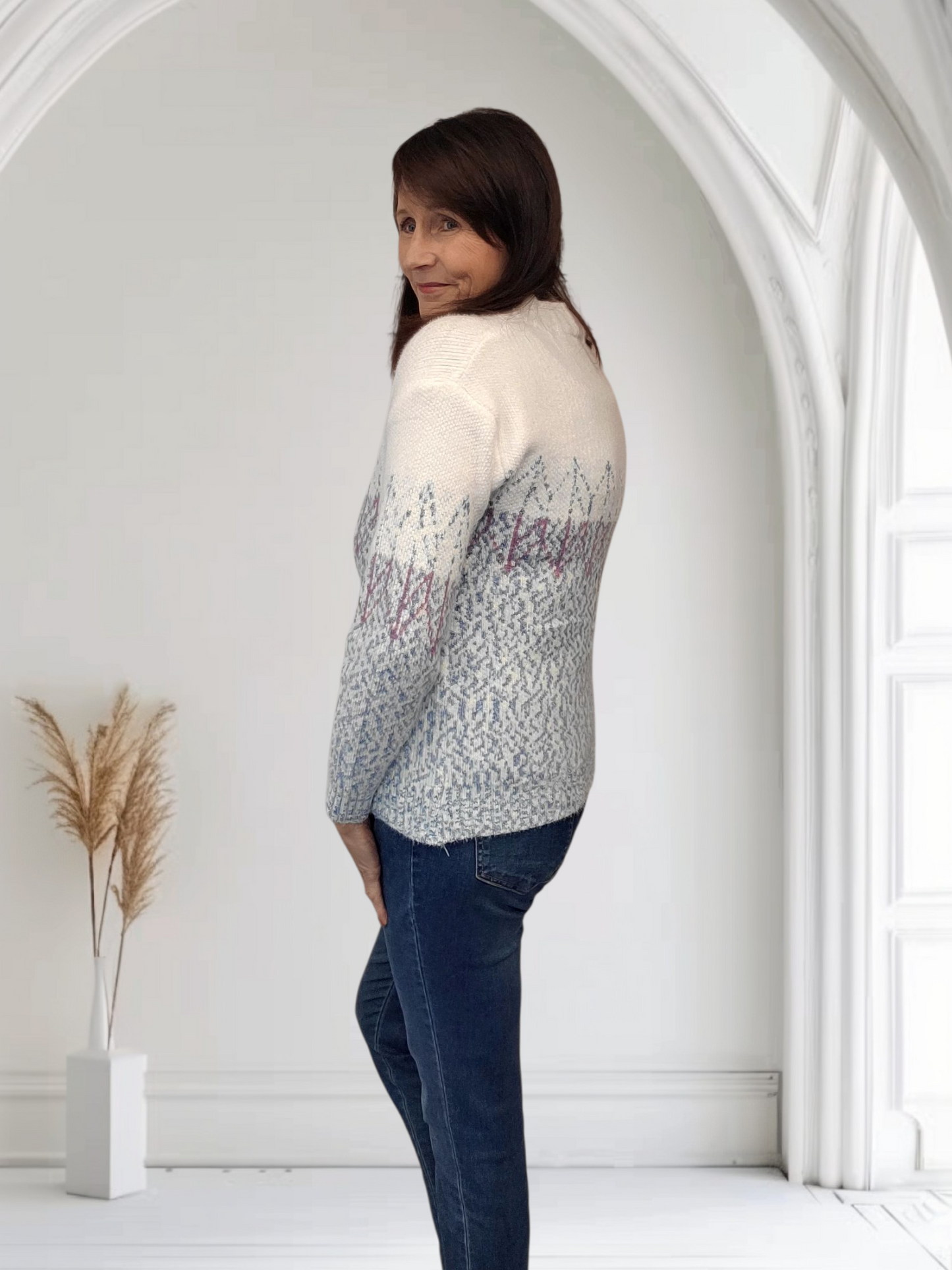 Dotty Women’s High Neck Jumper , 5 Colours  Onesize 12-16