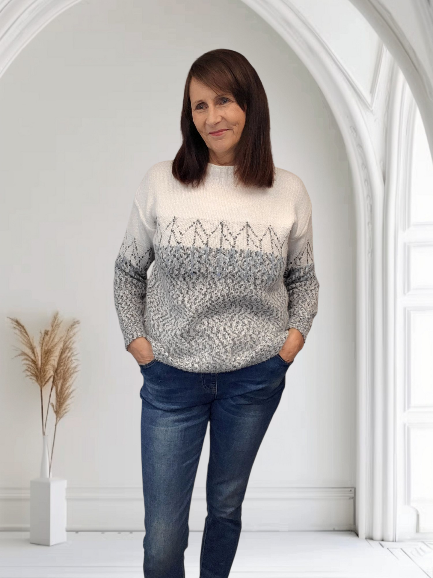 Dotty Women’s High Neck Jumper , 5 Colours  Onesize 12-16