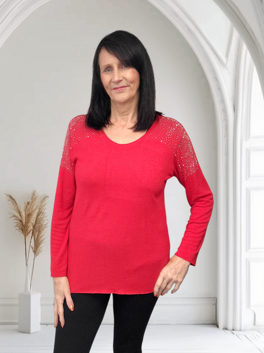 Alma Fine Knit Long Sleeve Jumper - Couture Boutique