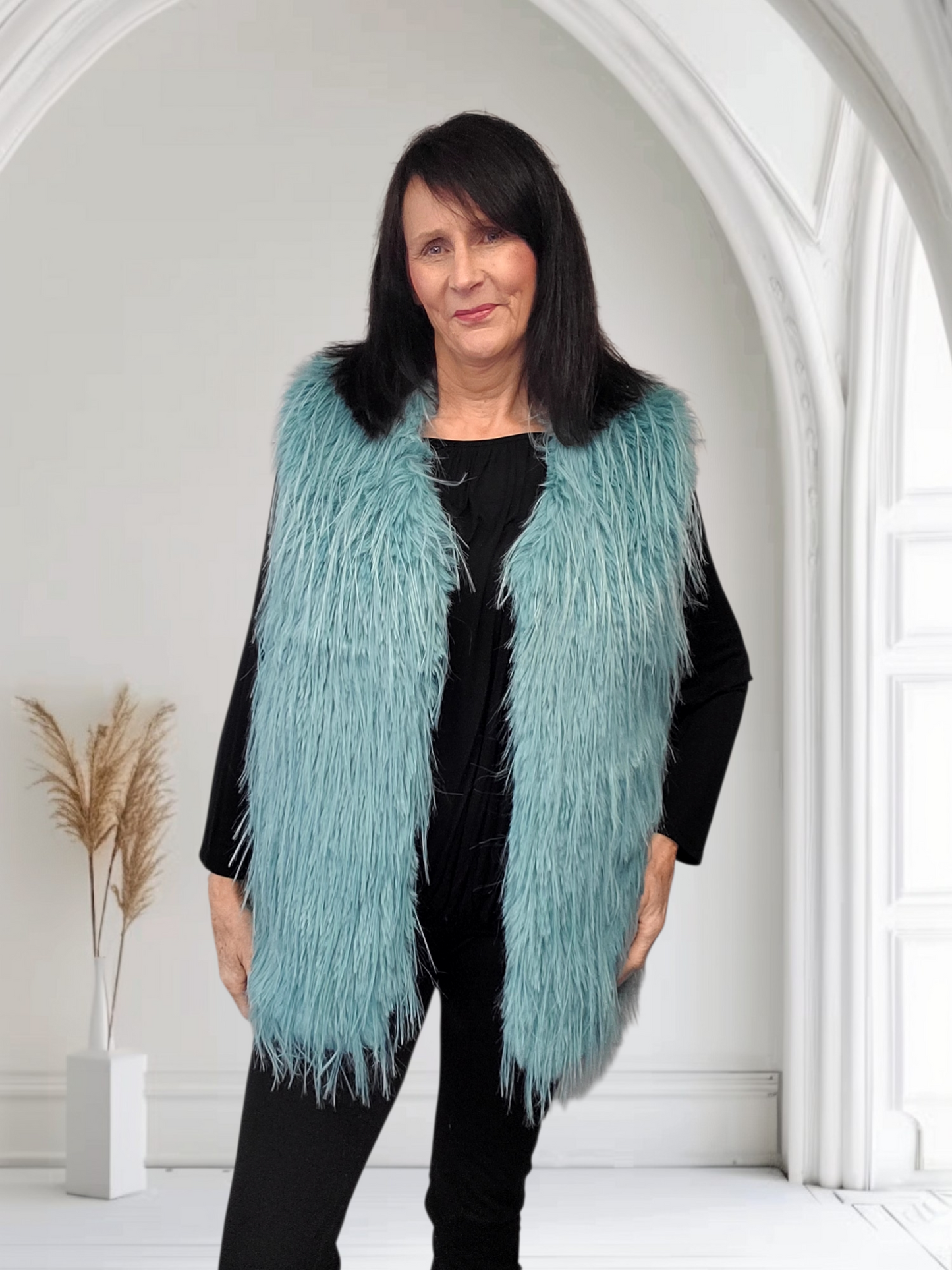 Nancy Fluffy Waistcoat - Couture Boutique