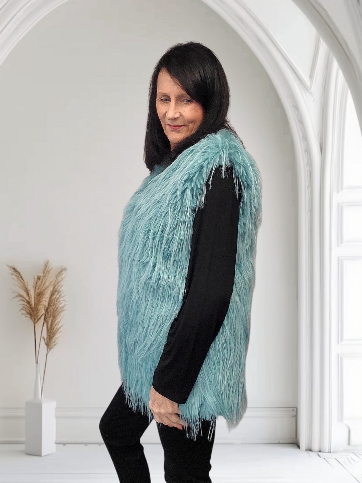 Nancy Fluffy Waistcoat - Couture Boutique