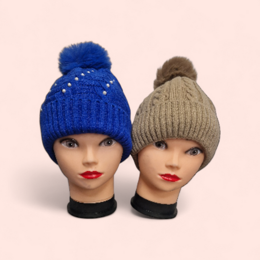 Faux Fur Bobble Hat