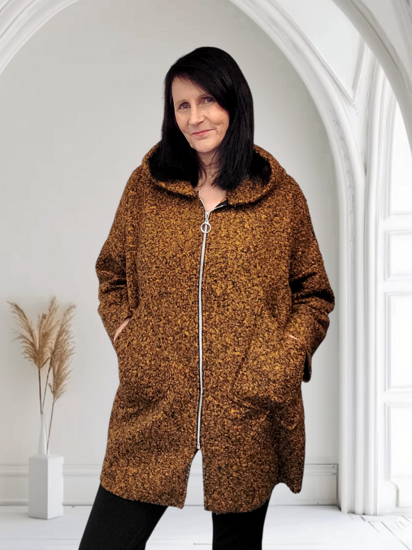 Alma Lightweight Teddy Bouclé Jacket - Couture Boutique