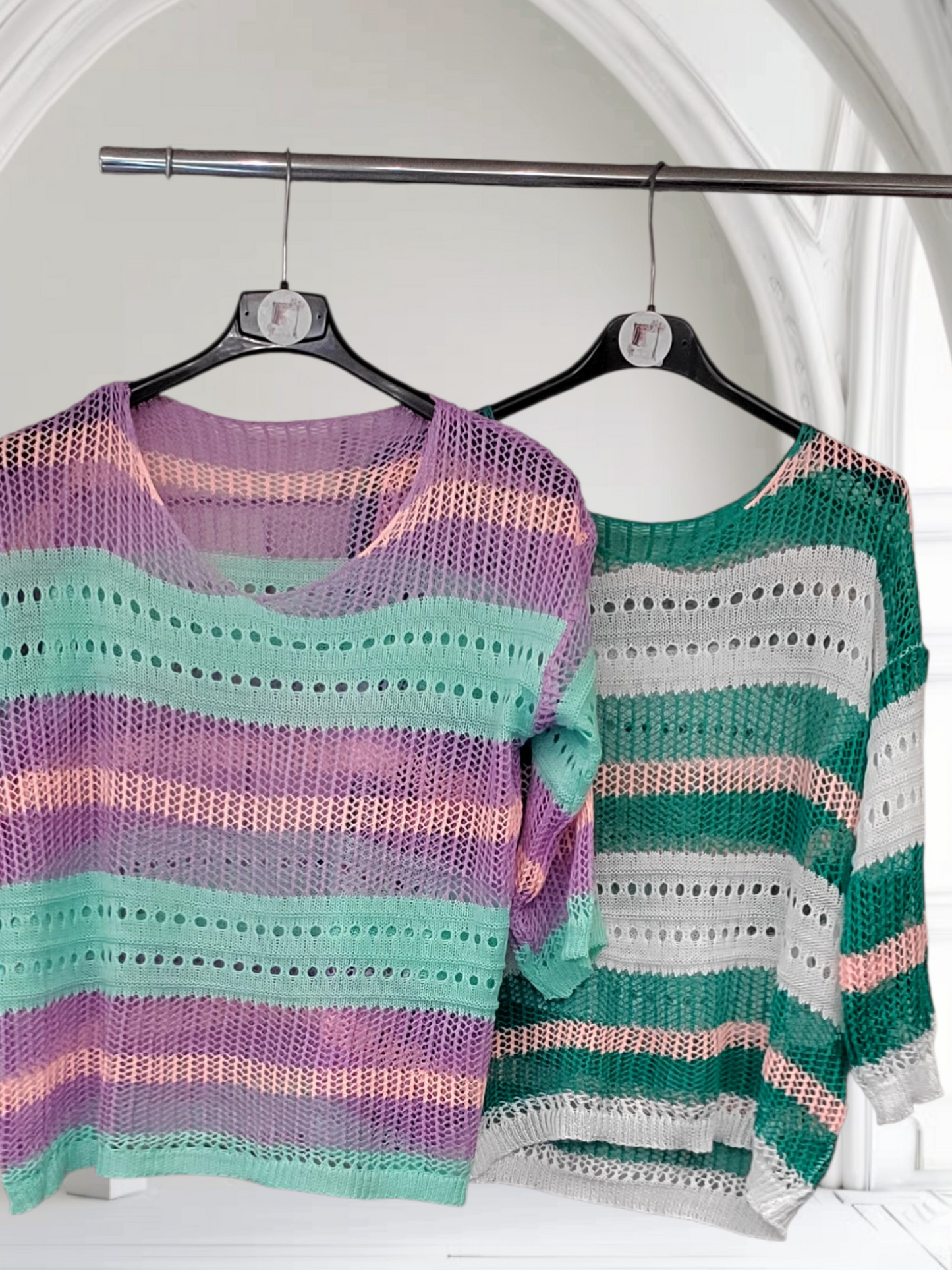 Destiny Multi Colour Crochet Top - Couture Boutique