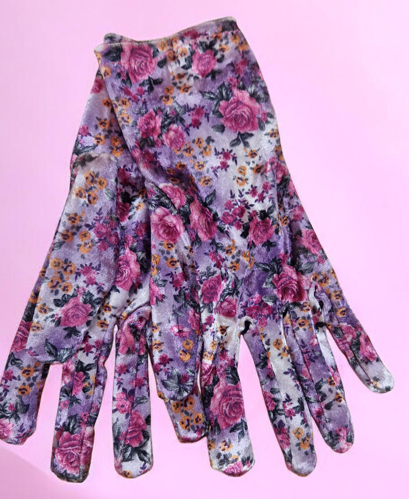 Ladies Suedette Velvet Gloves - Couture Boutique
