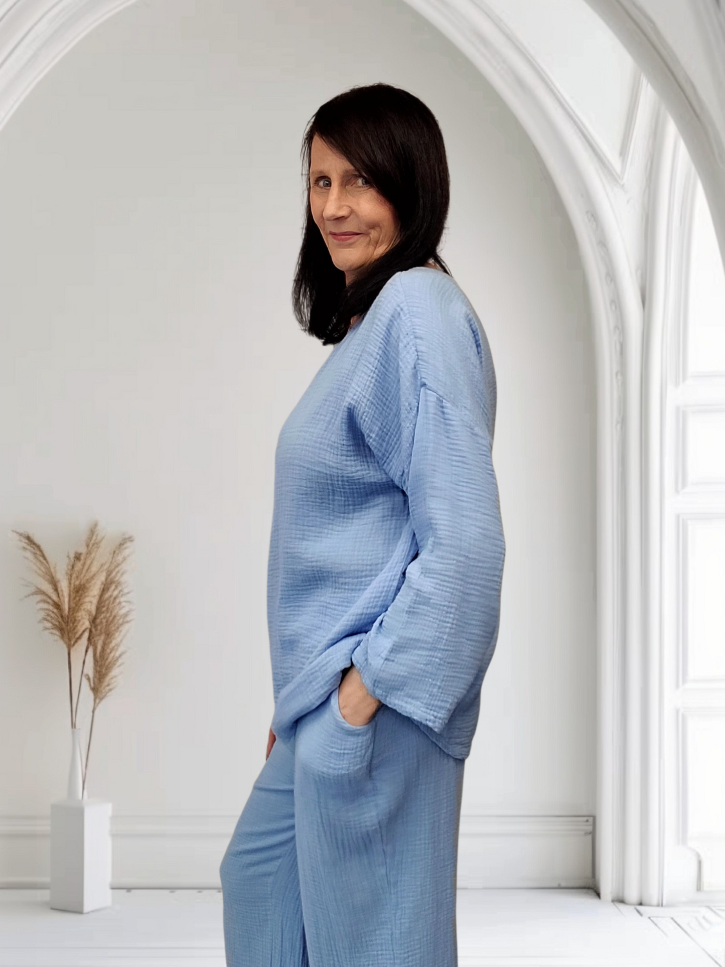 Grace Frayed Edge Flower Top