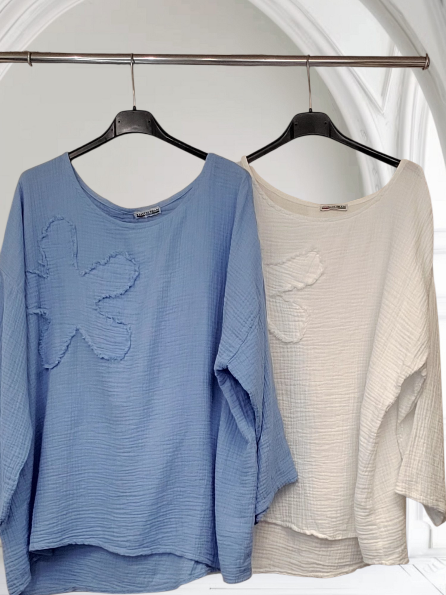 Grace Frayed Edge Flower Top