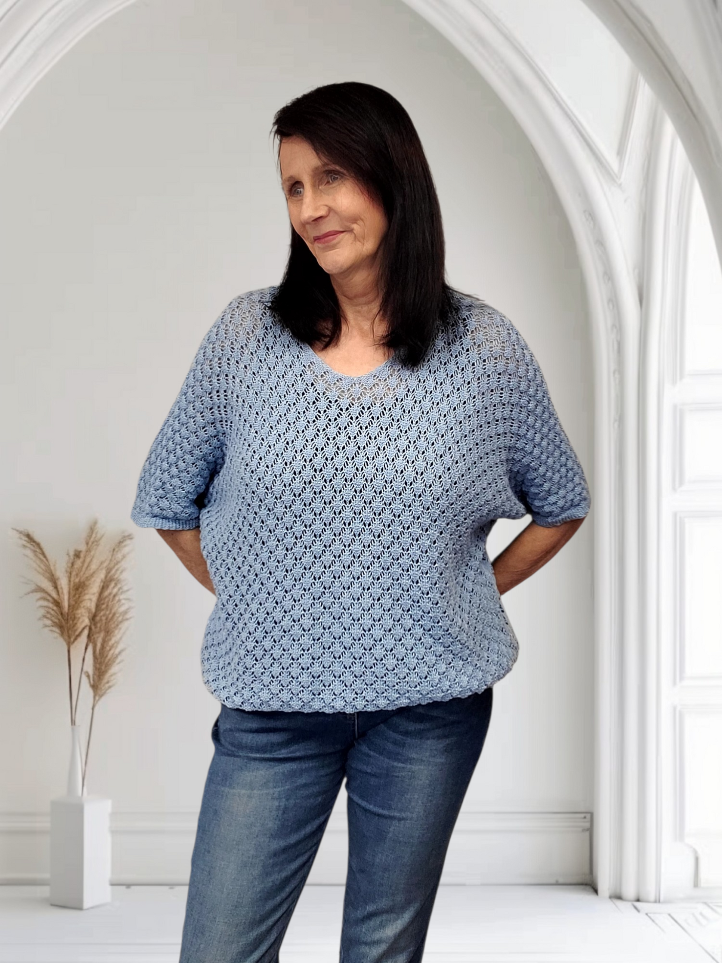 Holly Crochet Batwing Top