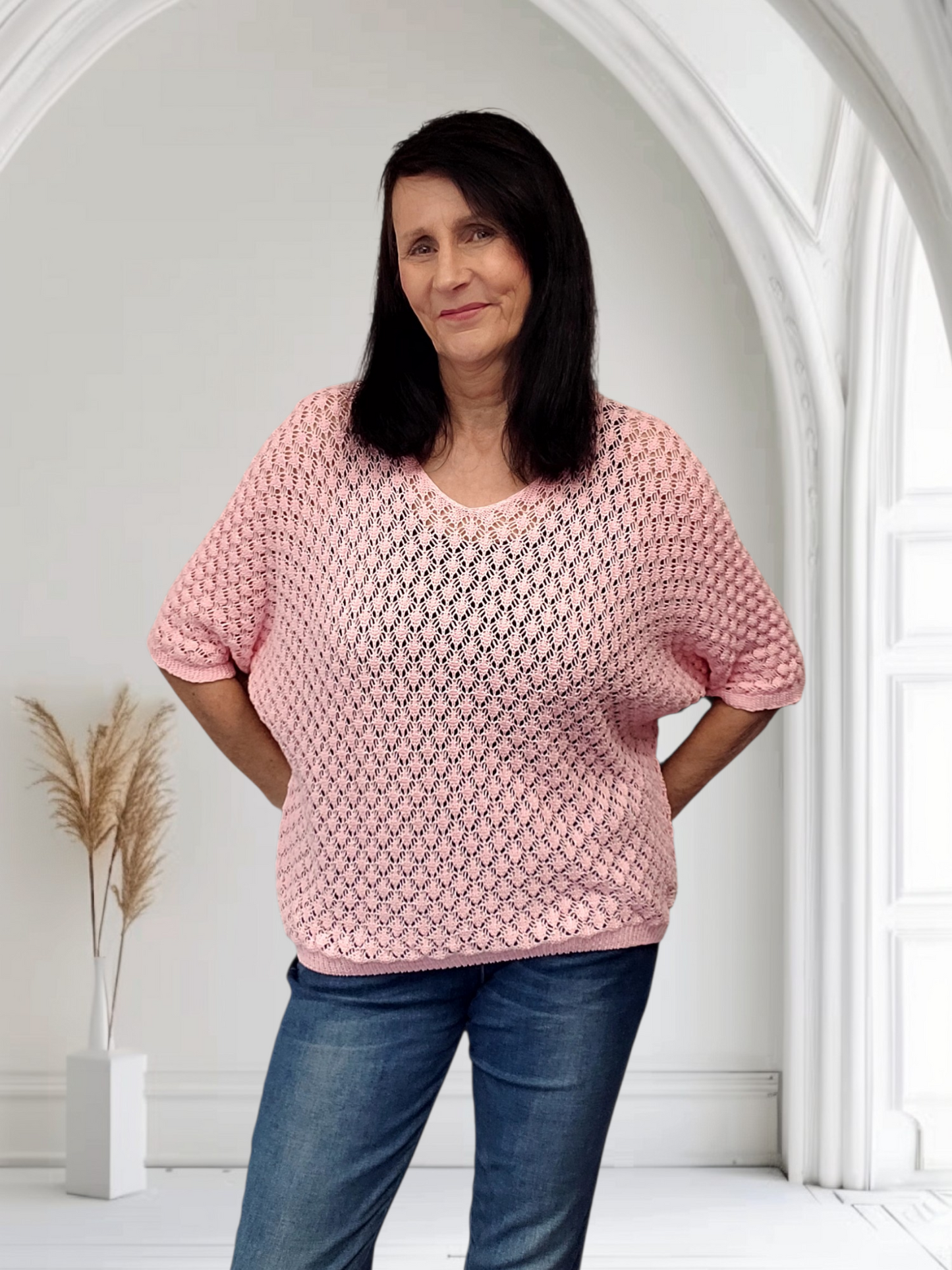 Holly Crochet Batwing Top