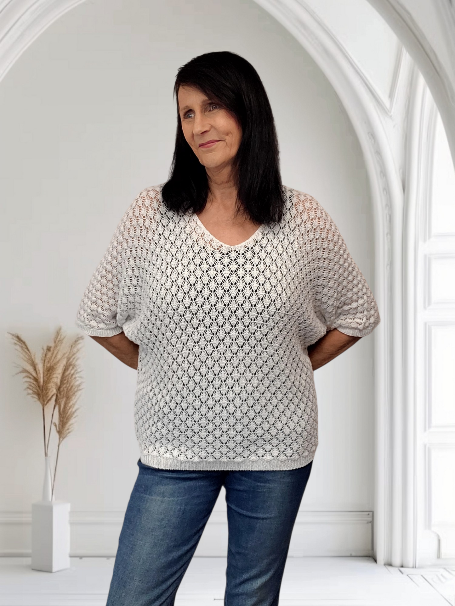 Holly Crochet Batwing Top