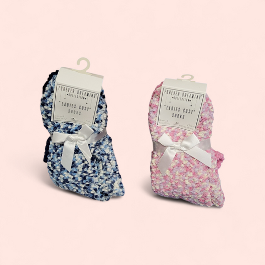Cosy Popcorn Ladies  Bedsocks - Couture Boutique