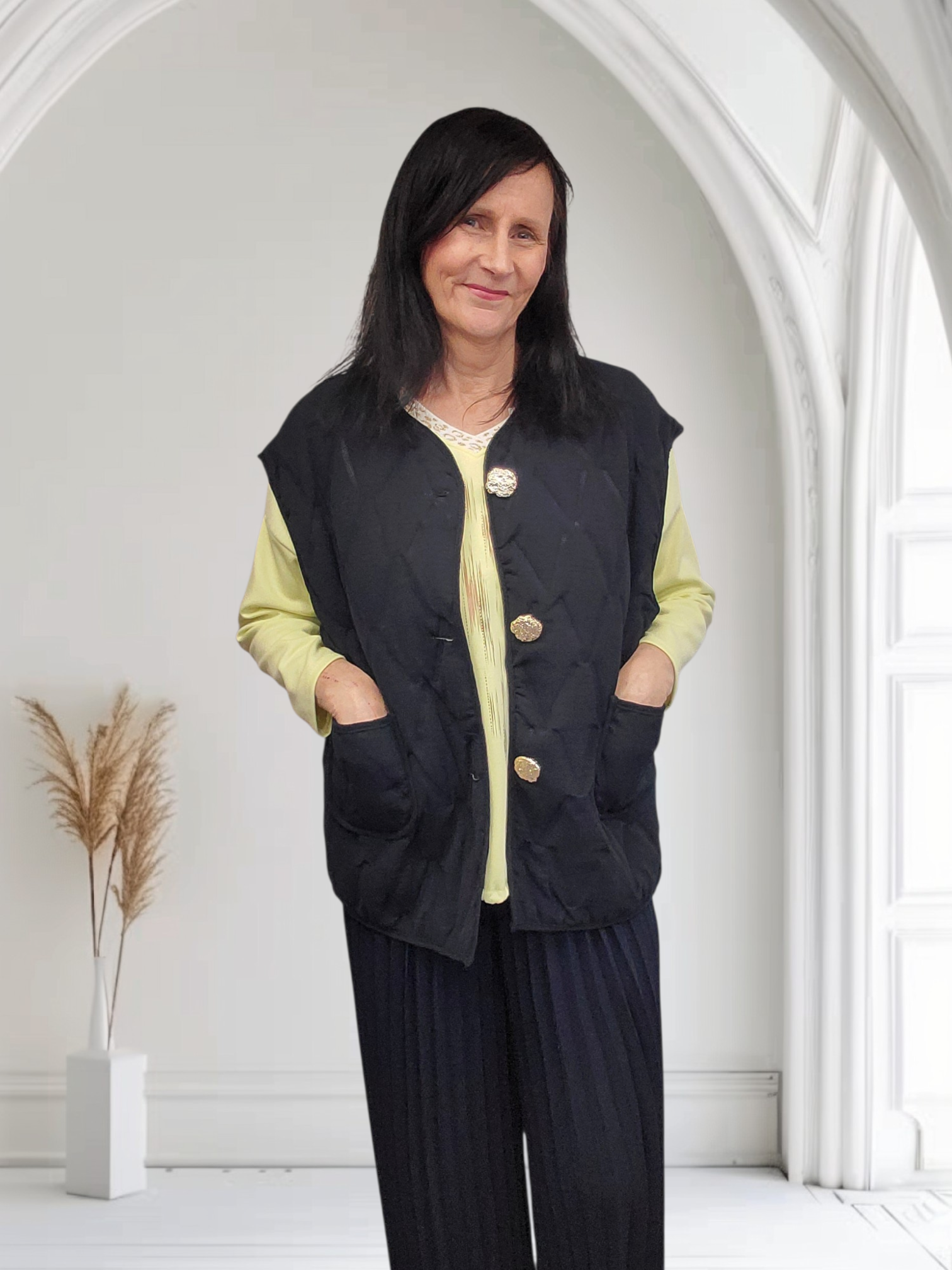 Liana Women’s Waistcoat – Smart Casual Sleeveless Jacket