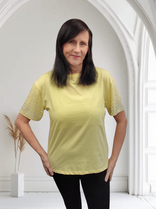 Women’s Crystal Sleeve T-Shirt