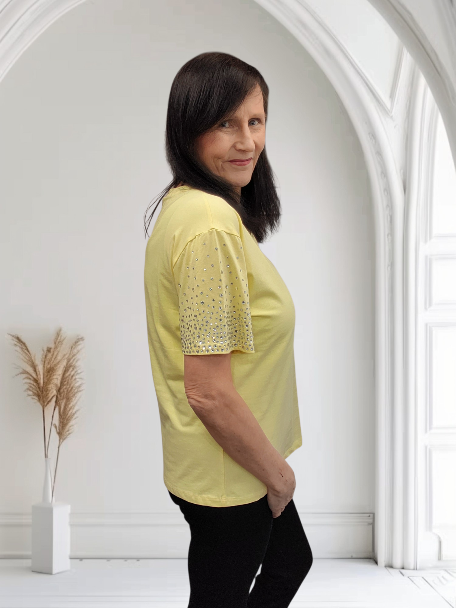 Women’s Crystal Sleeve T-Shirt