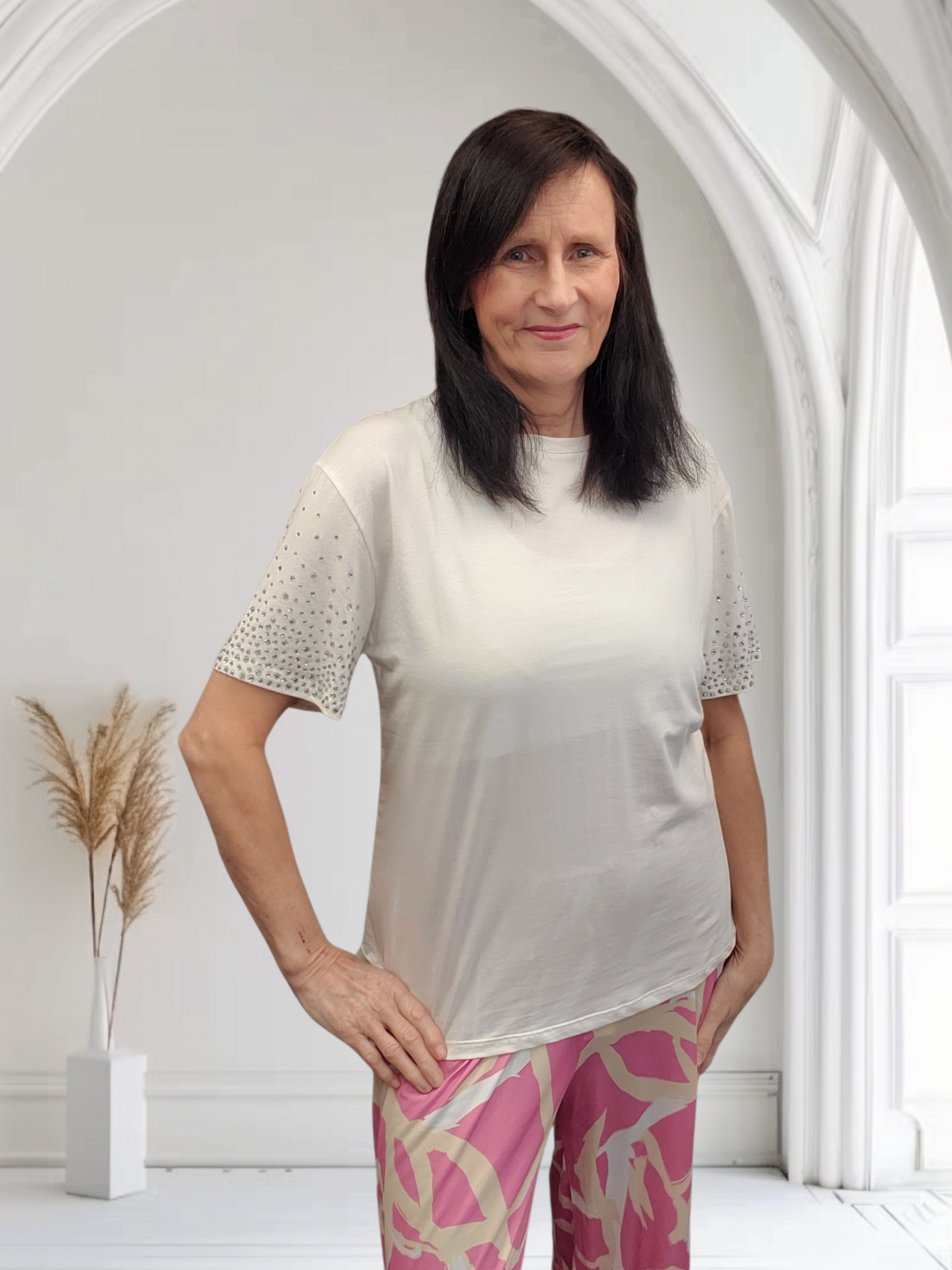 Women’s Crystal Sleeve T-Shirt