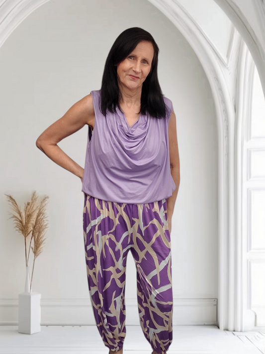 Ladies Patterned Stretchy Harems