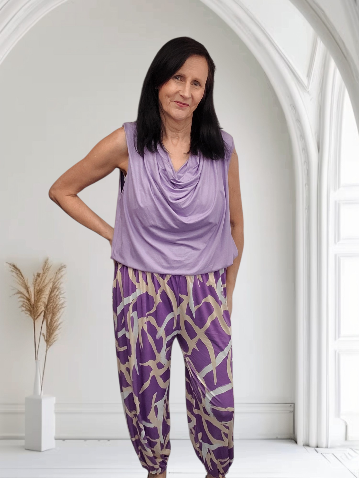Hattie Women’s Draped Neck Top