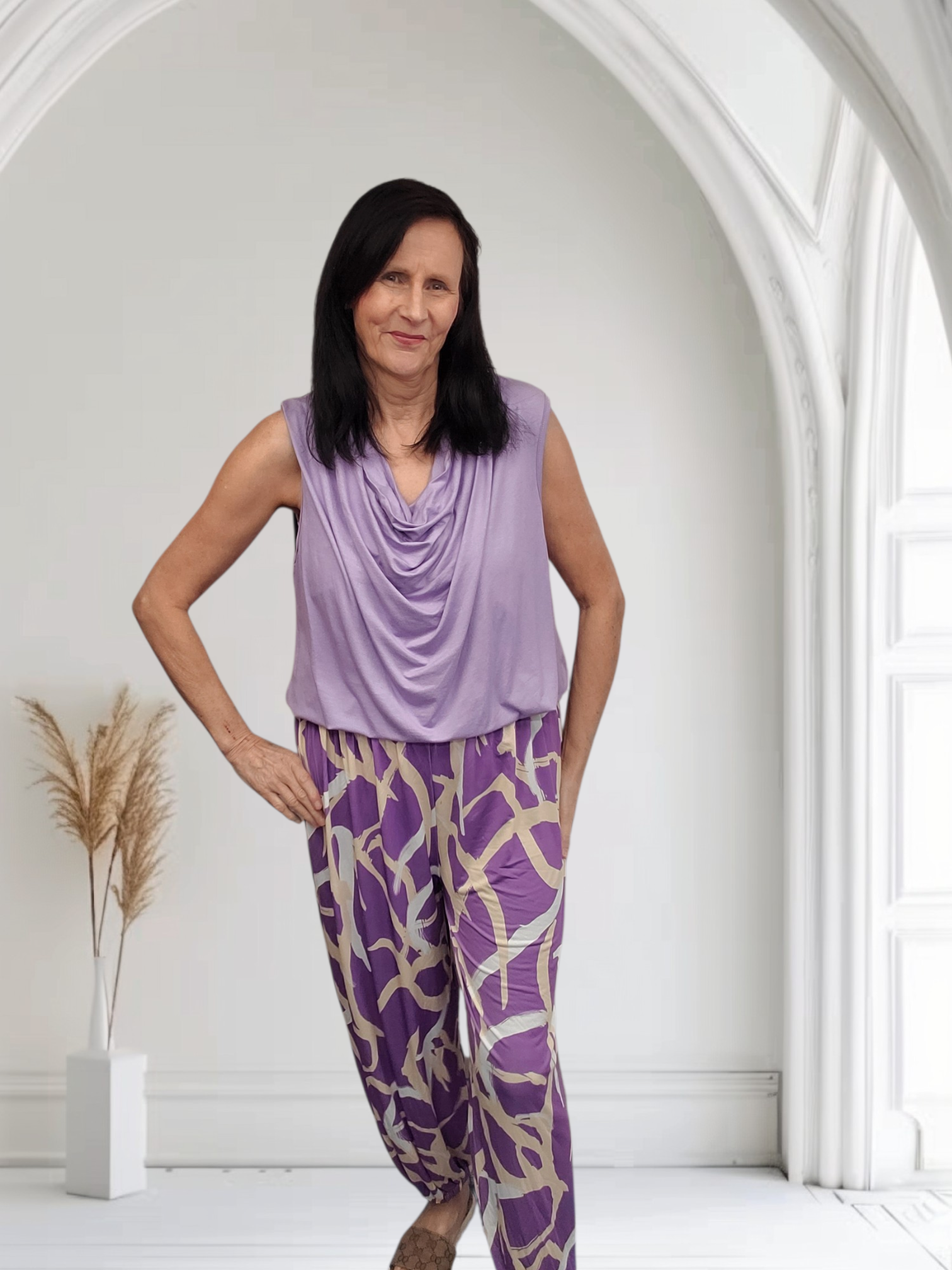 Ladies Patterned Stretchy Harems