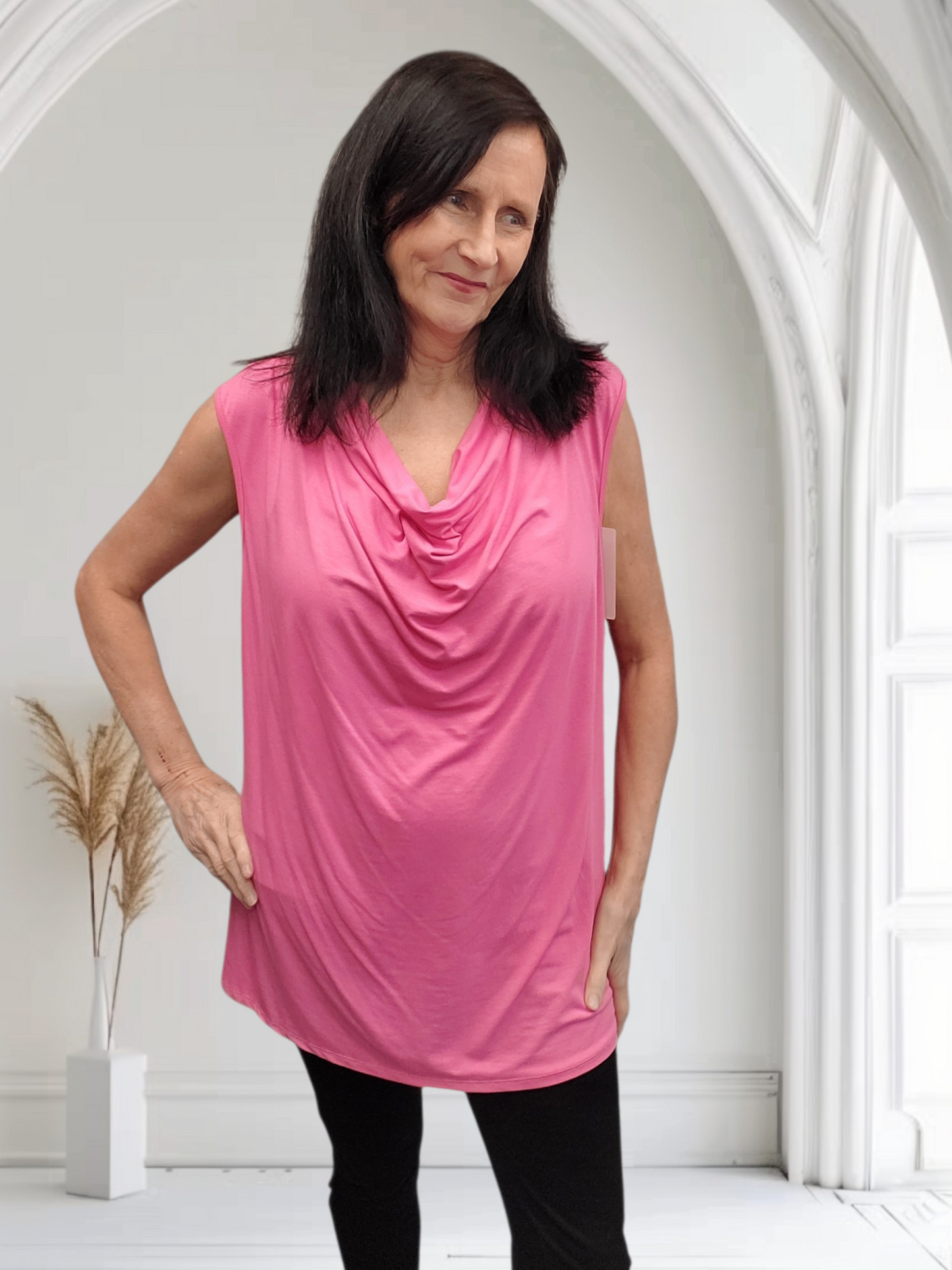 Hattie Women’s Draped Neck Top