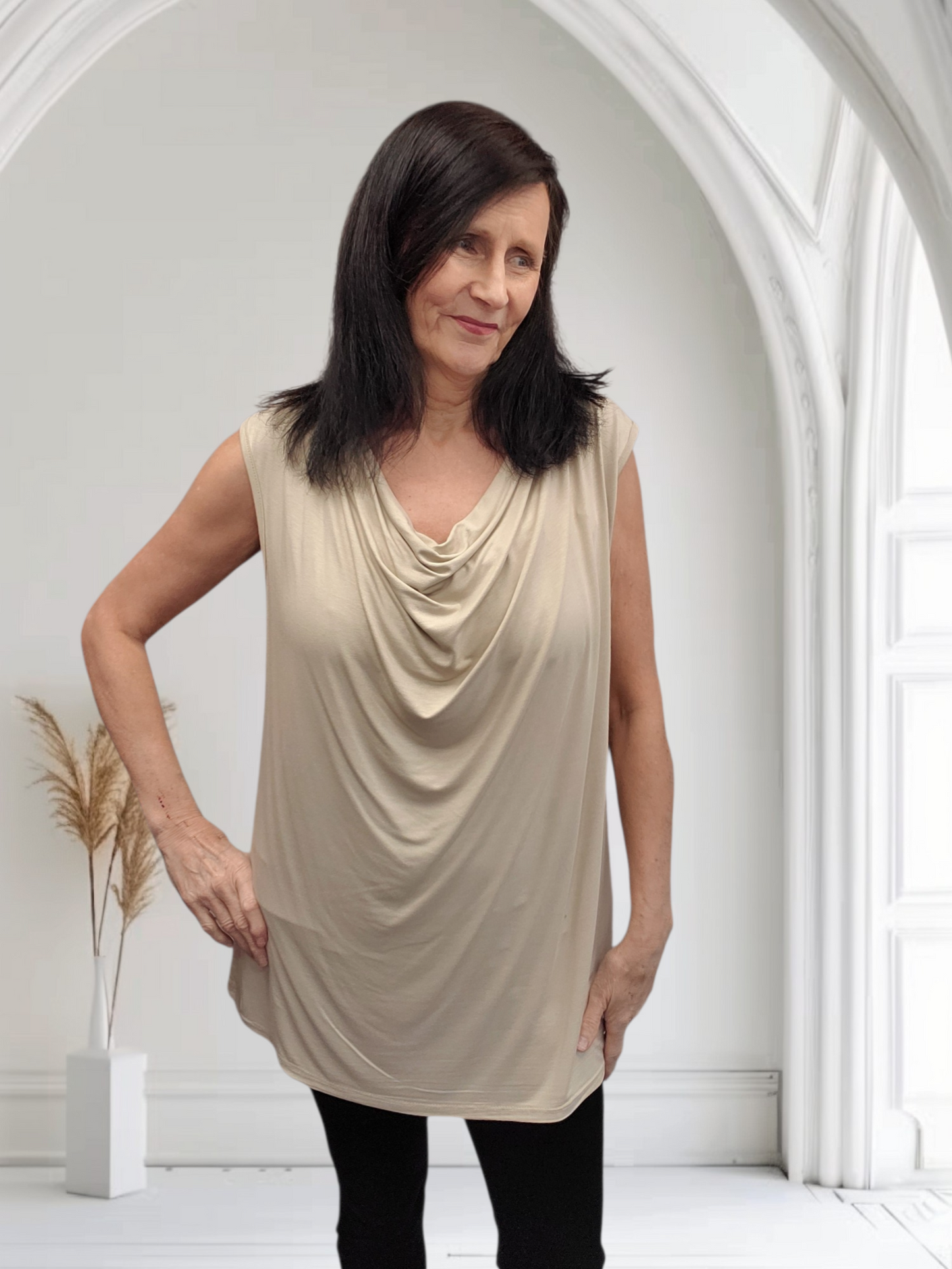 Hattie Women’s Draped Neck Top