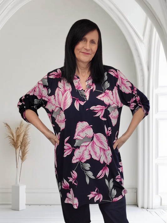 Gwen Women’s Floral Shirt Dress Onesize